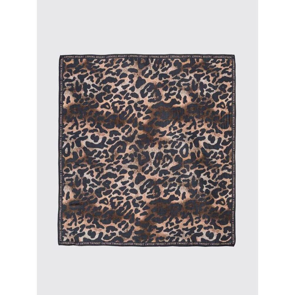 Actitude Twinset Women Actitude Twinset Animal Print Viscose Square Scarf